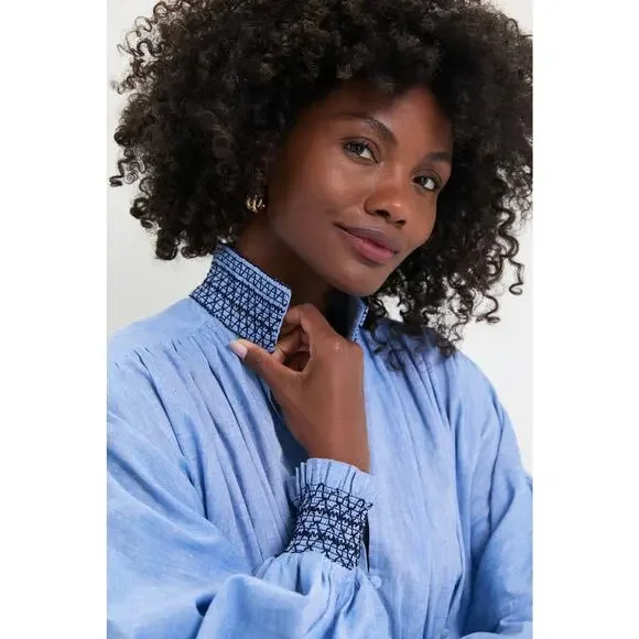 TUCKERNUCK Chambray Embroidered Aubury Dress Size XXXL NWT Retail $198 - Picture 5 of 8